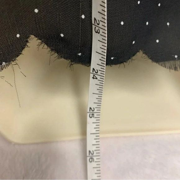 Elle black/white polka dot tiered bottom top size Large spaghetti straps - Picture 5 of 10